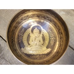 Bol chantant Tibétain 7 métaux 1088grs Bouddha Shakti
