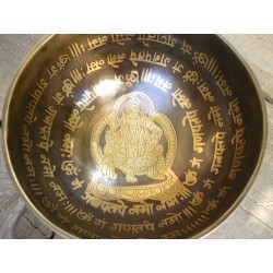 Bol chantant Tibétain 7 métaux 625grs Ganesh