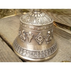 Cloche Tibétaine bronze avec dorje