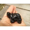 Tortue en Obsidienne noire 5cm