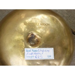 Bol Tibétain 7 métaux 685grs Full moon Lingam