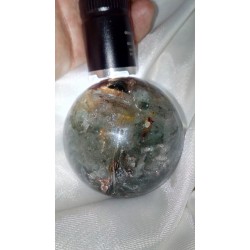 Sphère en Lodolite ou Quartz Chaman (Garden) 57.5mm 247grs