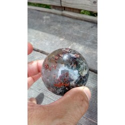 Sphère en Lodolite ou Quartz Chaman (Garden) 57.5mm 247grs