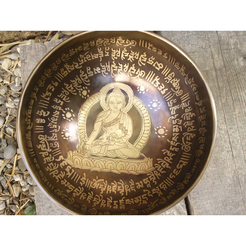 Bol chantant Tibétain 7 métaux 659grs
