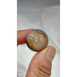 Sphère en Lodolite ou Quartz Chamane (Garden) 25mm 21grs