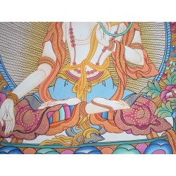 Thangka Tara Blanche 125x69cm Tangka