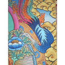 Thangka Tara Blanche 125x69cm Tangka