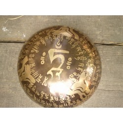 Bol chantant Tibétain 7 métaux 688grs Shakyamuni