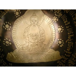 Bol chantant Tibétain 7 métaux 688grs Shakyamuni