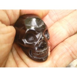 Crâne en Obsidienne noire 39mm