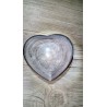 Coeur en Obsidienne argentée 375grs 91mm