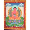 Thangka Tibétain Bouddha Amitabha 80x48cm Tangka