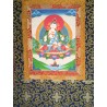 Thangka Bouddha Vajrasattva Tangka 84x48cm