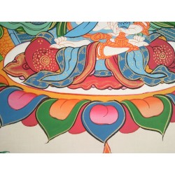 Thangka Bouddha Vajrasattva Tangka 84x48cm