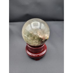 Sphère en Lodolite ou Quartz Chaman (Garden) 72mm 511grs