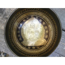 Bol chantant Tibétain 7 métaux 510grs Amoghassidhi