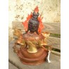 Statue de Bouddha  Tara Verte 21cm Or
