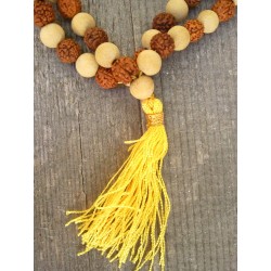 Mala Tibétain Bois de santal et Rudraksha 7-8mm