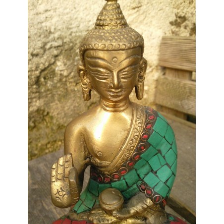 Statue de Bouddha  Amoghasiddhi 17.5cm