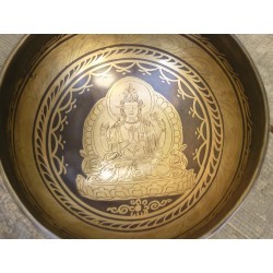 Bol chantant Tibétain 7 métaux 815grs