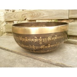 Bol chantant Tibétain 7 métaux 1055grs