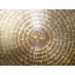 Gong Tibétain 7 métaux 3170grs 49.6cm