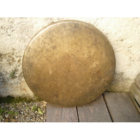 Gong Antique Indien 7 métaux 43cm 1810grs