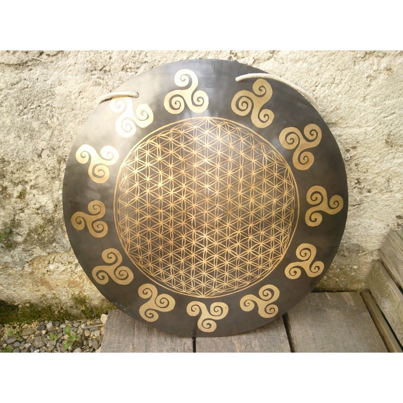 Gong Tibétain 7 métaux 2565grs 44.6cm
