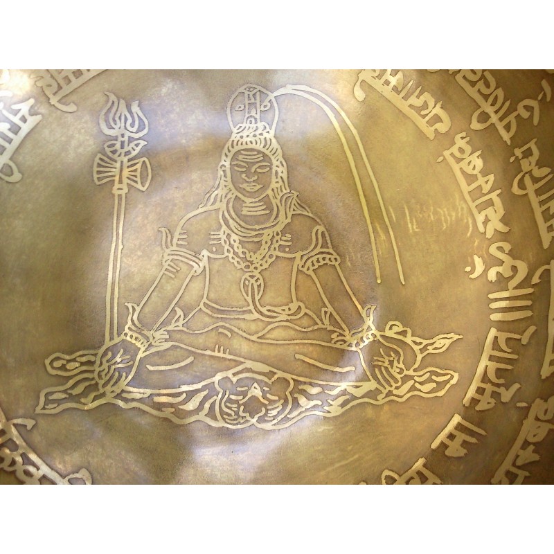 Bol chantant Tibétain 7 métaux 975grs Shiva