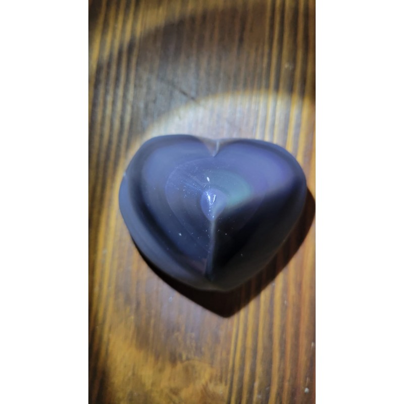 Coeur en Obsidienne Oeil Céleste 157grs 68mm