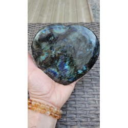 Coeur en Labradorite 840grs 14.5cm