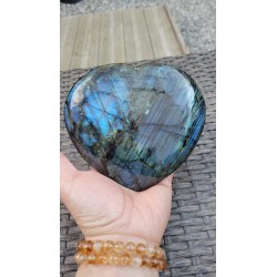 Coeur en Labradorite 840grs...