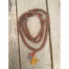 mala tibetain en bois de bodhi avec compteurs