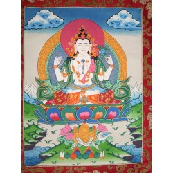 Thangka bouddha Chenrezig...