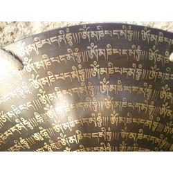 Gong Tibétain 7 métaux 3165grs 49.8cm