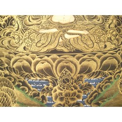 Thangka bouddha Chenrezig 72x46cm Tangka Tchenrezi