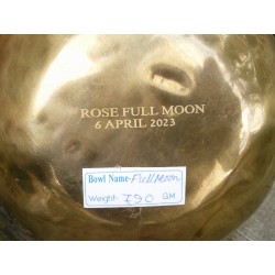 Bol Tibétain chantant 7 métaux 790grs Full Moon