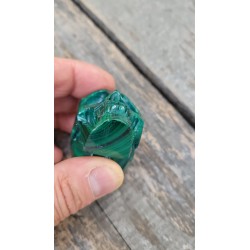 Crâne en pure Malachite extra 5.5cm 172grs