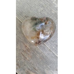 Coeur en Lodolite ou Quartz Chaman (Garden) 53mm 79grs