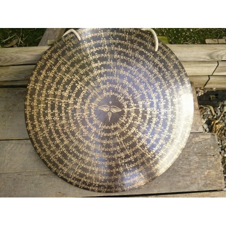 Gong Tibétain 7 métaux 2340grs 42.2cm