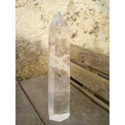 Pointe obelisque polie Cristal de Roche 925grs 25cm