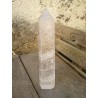 Pointe obelisque polie Cristal de Roche 567grs 21cm