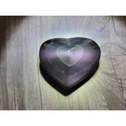 Coeur en Obsidienne Oeil Céleste  167grs