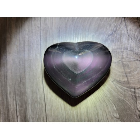 Coeur en Obsidienne Oeil Céleste  167grs