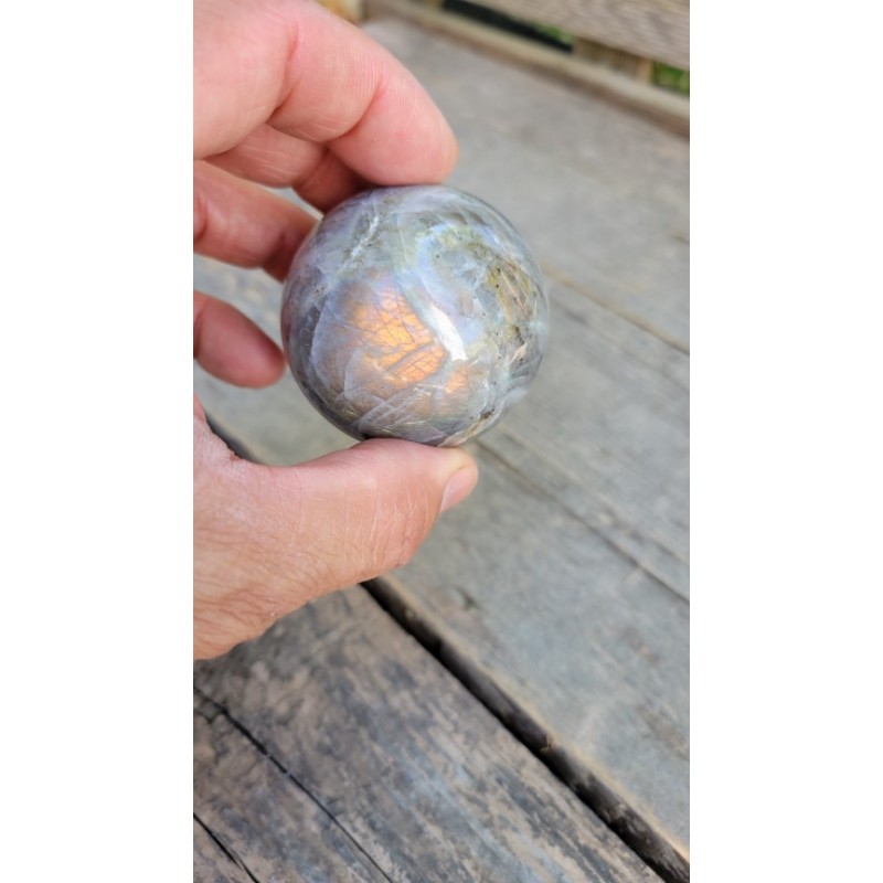 Sphère en Labradorite  53mm 209grs