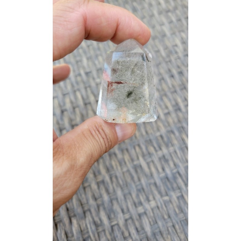 Pointe en Lodolite ou Quartz Jardin (Garden) 47mm 63grs