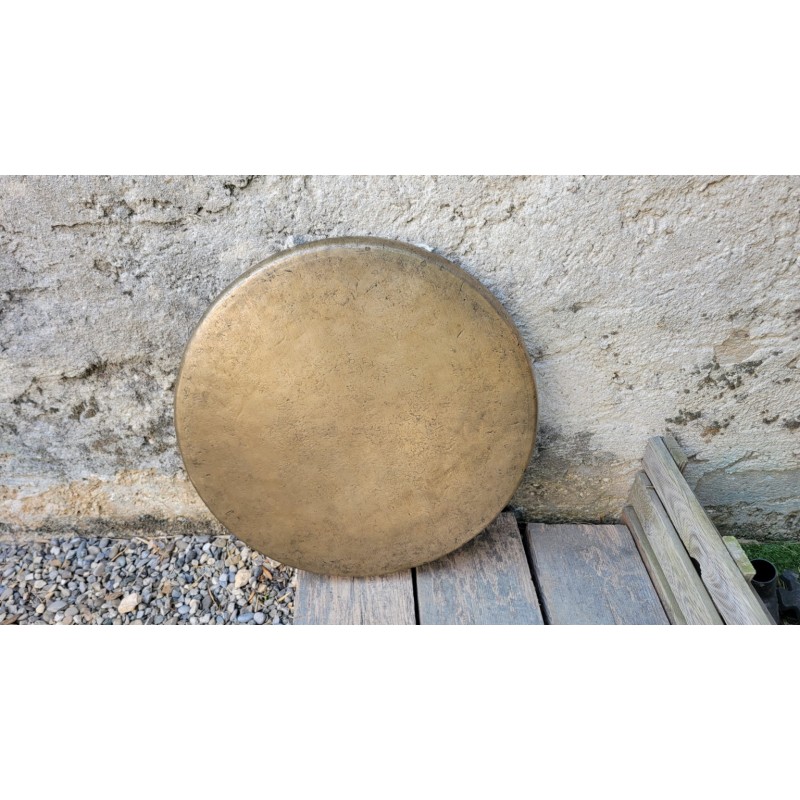 Gong Antique Indien 7 métaux 41cm 1880grs