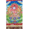 Thangka Bouddha Vajrasattva et Shakti Tangka 88x50cm