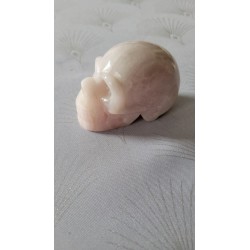 Crâne en Quartz rose 76mm 263grs