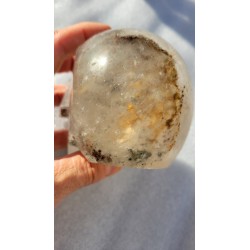 Crâne en Cristal Quartz Chamane (Lodolite)